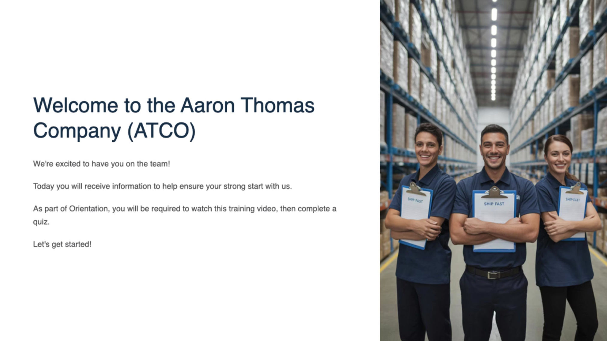 CA New Hire Onboarding